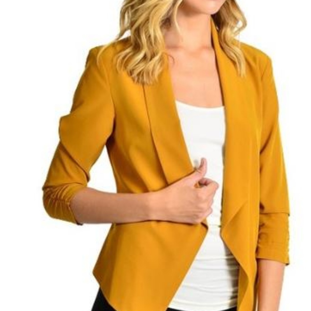 Solid Blazer Jacket - Picture 4 of 4